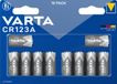 Varta Electronics Pile CR 123 - CR-123A - Lithium - 1430 mAh - 3V - 10 pièces