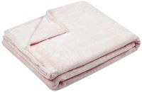 Stof Textiles Plaid/bankdeken Maribelle - roze - 130 x 160 cm - polyester fleece
