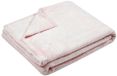Stof Textiles Plaid/bankdeken Maribelle - roze - 130 x 160 cm - polyester fleece