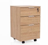 hjh OFFICE Rolcontainer / bureau-opbergkast Davik eiken