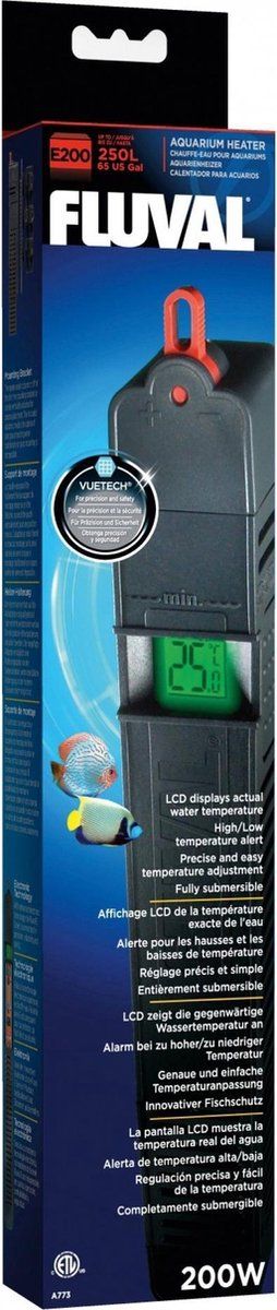 Fluval GrzaL‚ka E - 200W - Zwart