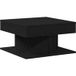 Icecat Table basse table de salon table de café chêne noir 57 x 57 x 30 cm bois d'ingénierie