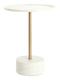 Light & Living Bijzettafel Civita - Wit - Ø41x53cm - Modern