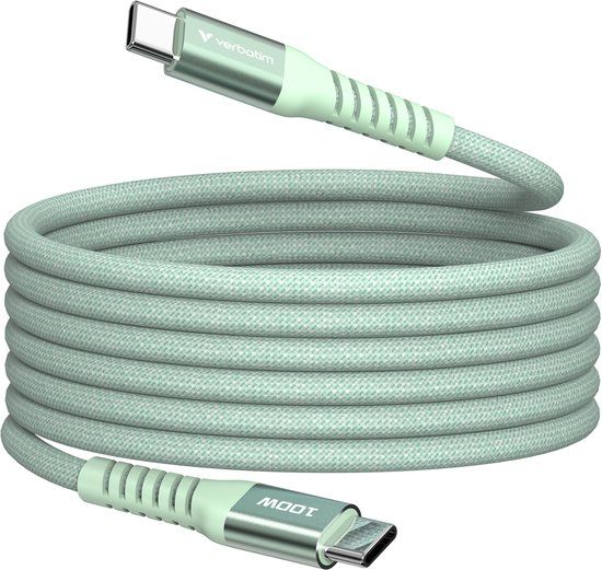 Verbatim USB-C naar USB-C Kabel 1.2m Groen