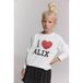 Alix the Label Alix Mini rechtvallende longsleeve met print - wit