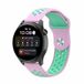By Qubix - Sport Edition siliconen band - Roze + groen - geschikt voor Huawei Watch 5 - 46mm