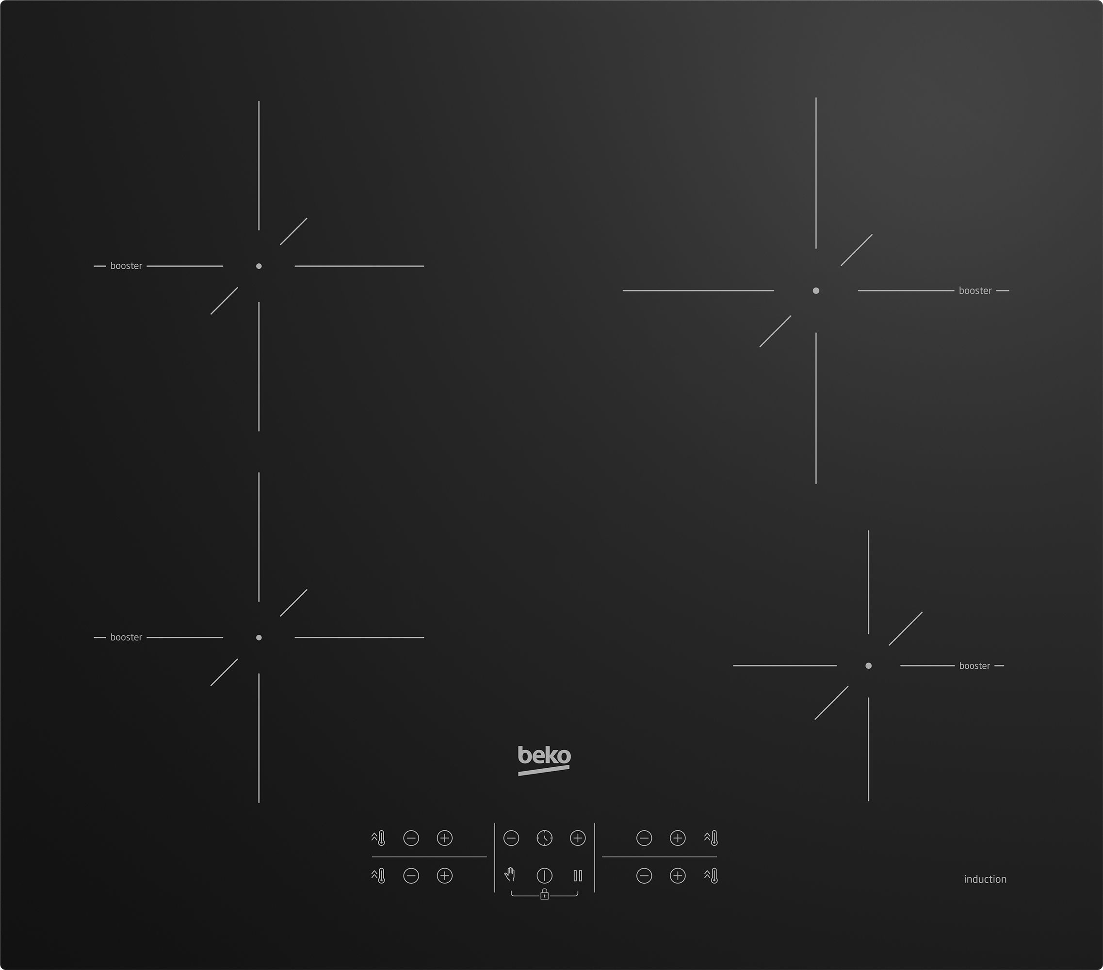 Beko HII64200SMT - Inductiekookplaat - Zwart