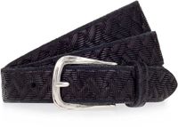 b.belt Riem Leer - Dames - 80 cm - schwarz