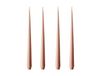 ester & erik Lot de 4 bougies rose caramel, 32 cm