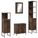 Maison Exclusive - Ensemble de meubles de salle de bain 4 pièces en bois composite chêne fumé