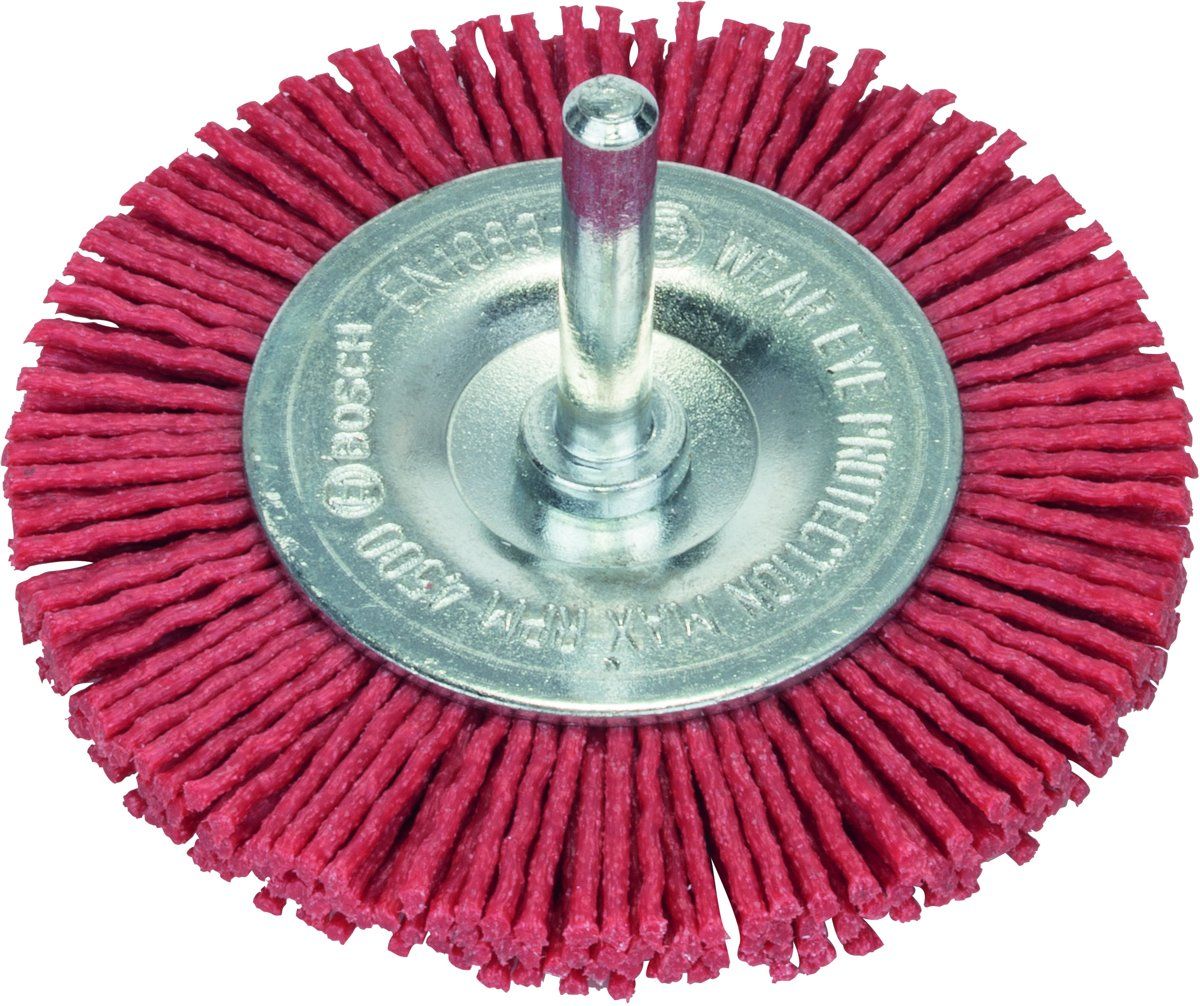 Bosch - Schijfborstels voor boormachines - nylondraad met korund schuurmiddel K80 75 mm