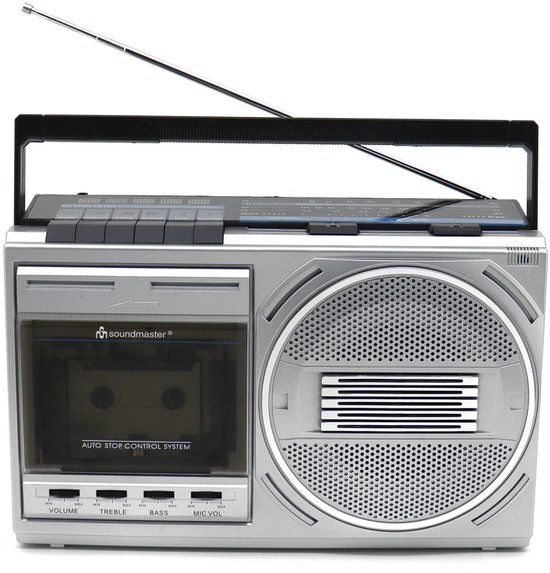 Soundmaster RR20SI Retro FM radio, cassetterecorder, Bluetooth en USB