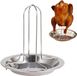 Support de poulet pour canette de bière - Support de cuisson vertical pour poulet rôti - Grill de poulet pour barbecue - Acier inoxydable