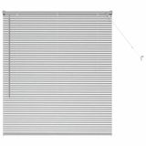 VidaXL Venetiaanse jaloezie zilver 175 x 115 cm 25 mm aluminium