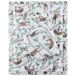 True North by Sleep Filosofie Gezellig Flanel 100% Katoen Ultra Zacht Koud Weer Lakenset Beddengoed, Queen, Multi Luiaard