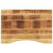 VidaXL Bureaublad met ronding 90x60x2,5 cm massief ruw mangohout