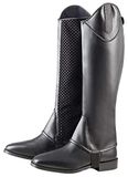 PFIFF 102823 Minichaps Glamour, Chaps imitatieleer, elastische inzetstukken, zwart