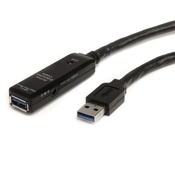 StarTech.com 3m USB 3.0 Actieve Verlengkabel M/F - Zwart