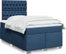 Maison Exclusive - Lit boxspring avec matelas, bleu, 120x190 cm, rembourré