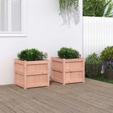 Maison Exclusive - Lot de 2 bac à fleurs en bois massif de douglas