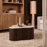 Merkloos Starfurn Salontafel Lovi Bruin Mangohout 59x77x35 cm