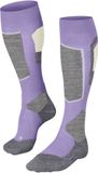 FALKE SK4 warm dun wol functioneel materiaal skisokken dames paars - maat 37-38