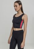 Urban Classics Side Stripe Zip Sport Top Dames M Blauw