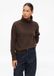 s.Oliver Pull en bouclé à col roulé pour femme - Marron foncé