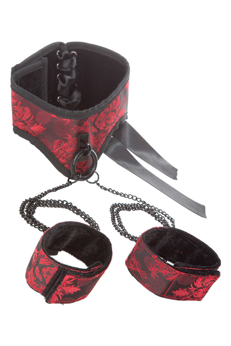 Scandal Set Posture Collar with Cuffs