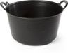 Plasticforte Seau/Baignoire Flexible - Noir - 5 Pièces - 26 Litres