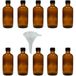 Viva Haushaltswaren - 10 x 100 ml bruine glazen druppelflessen met druppelaar