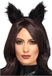 Smiffys Oren haarband Long Pile Fur Cat Zwart