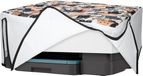kwmobile housse en lin adaptée pour HP OfficeJet 8015e / OfficeJet 8122e cover - Housse de protection pour imprimante - Design Chat
