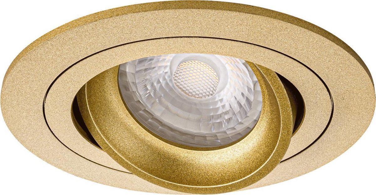 Philips Premium Inbouwspot Warmglow Markos Goud Ronde spot - Aluminium - 8720574983579