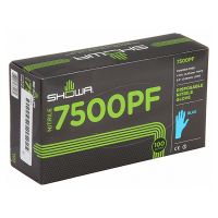 Showa nitril handschoen maat S - 7500PF (blauw, 100 stuks)