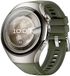 By Qubix - Hybride leer & siliconen band 'True Fit' - Groen - geschikt voor Huawei Watch 5 - 46mm