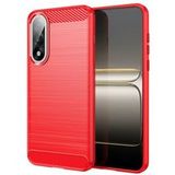 OnePlus Coque pour OnePlus Nord 5 5G - housse etui silicone gel carbone + verre trempe - ROUGE