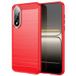 OnePlus Coque pour OnePlus Nord 5 5G - housse etui silicone gel carbone + verre trempe - ROUGE