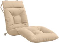 vidaXL Ligstoel Kussen VIANEN 100% Polyester Crèmekleurig