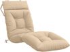 vidaXL Ligstoel Kussen VIANEN 100% Polyester Crèmekleurig