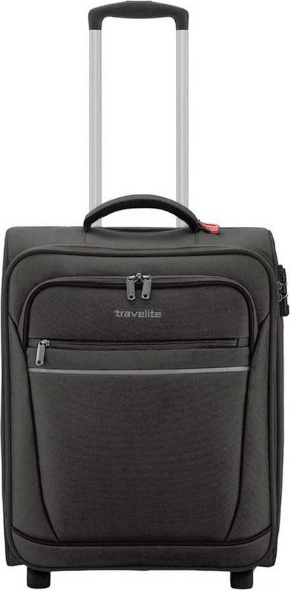 Travelite Cabin 2 Wheel Trolley - Black - Handbagage - 44L - Softcase
