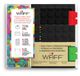 Waff Creatief Dagboek Set - A6 Zwart - Siliconen Steentjes - Multikleur