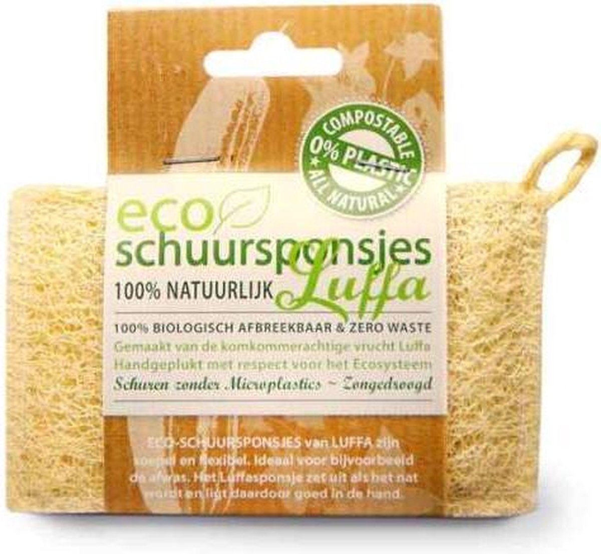 Enjoy la Vida Eco Schuursponsje - Luffa