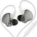 SZSMART Hoofdtelefoon SZSMART KZ EDC PRO HIFI met een gebogen grijze microfoon (in-ear - sensitiviteit 108db - silver pass line)