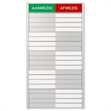 Panda - Schuifbord aanwezig/afwezig 20 plaatjes