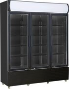 - Horeca Koelkast 3 GLASDEUREN ZWART FCU-1200 BL