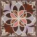 Roeckl Doek ' FLOWER MANDALA 64x64 ' gemengde kleuren