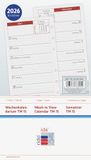 rido/idé Week-reserve kalender Mod. TM 15 2026 | 87×153 mm