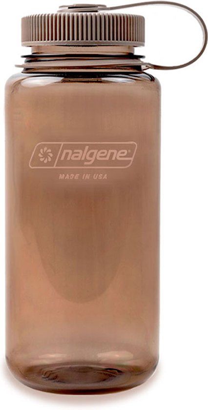 Nalgene Wide Mouth Bottle - drinkfles - waterfles - lekvrij - 500ml - BPA free - SUSTAIN - Mocha