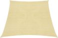 vidaXL Zonnezeil 160 g/m² 4/5x3 m HDPE Beige